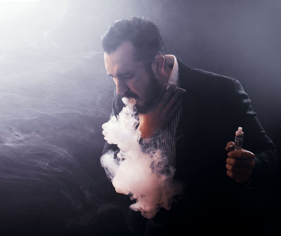 Why do you cough when vaping?