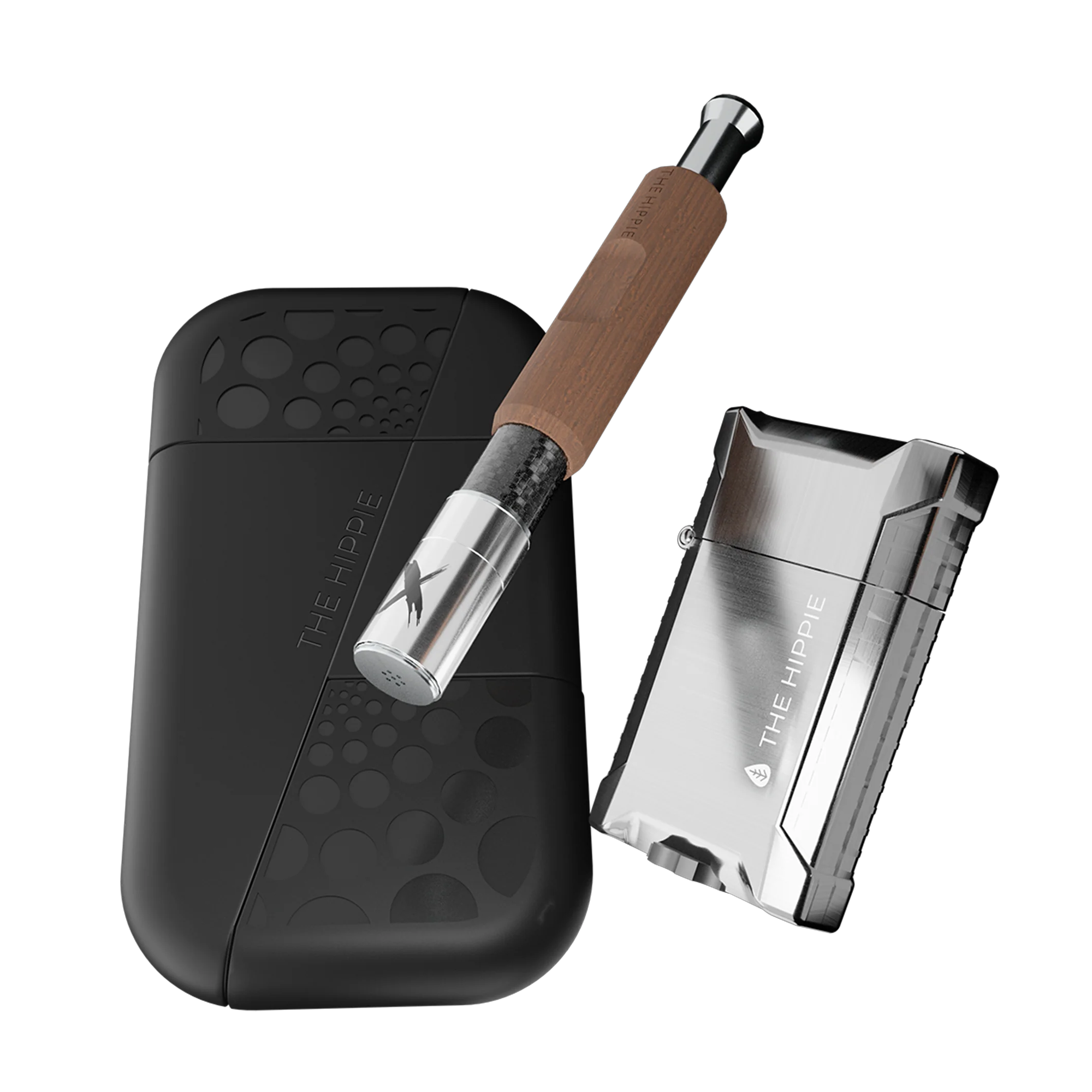 Pipe X Holder Bundle, Portable Analog Dry Herb Vaporizer with Double Jet Torch and Pocket Holder