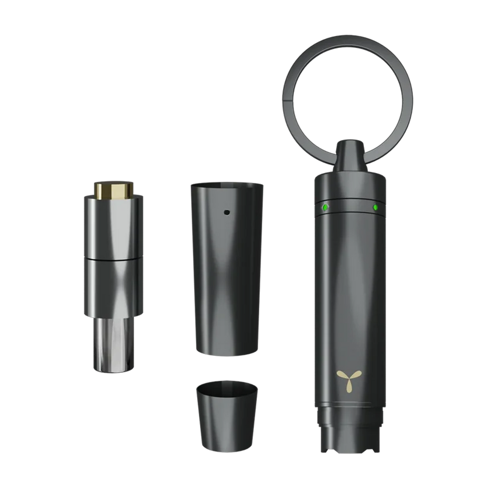 OM Gunmetal 510-Thread Battery Kit with Full Ceramic Atomizer, Protective Cap and Charger Set