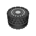 The Sprocket Grinder, Premium Zinc Alloy Dry Herb Grinder with Magnetic Lock and Pollen Catcher