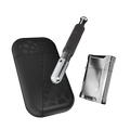Pipe Holder Bundle with Analog Dry Herb Vaporizer, Double Jet Torch and Pocket Storage Case