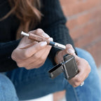 Double Jet Flame Torch Lighter, Refillable Windproof Butane Lighter with Adjustable Dual Flame