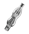 Glass Water Bubbler for The Hippie Pipe, Pipe X and OM Vaporizers, Compact Glass Accessory