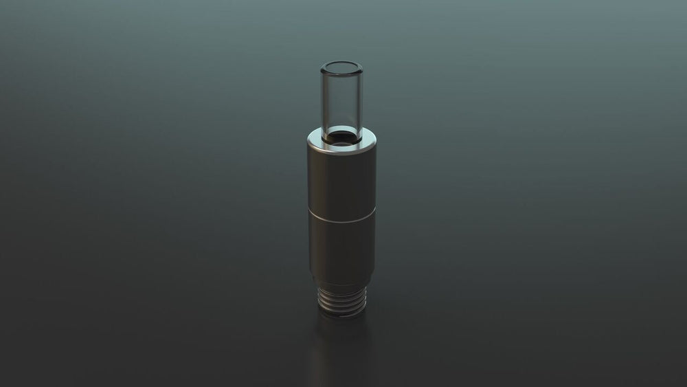 Replacement Dual Quartz Atomizer for OM, Dual-Coil Concentrate Chamber with 510-Thread Fit