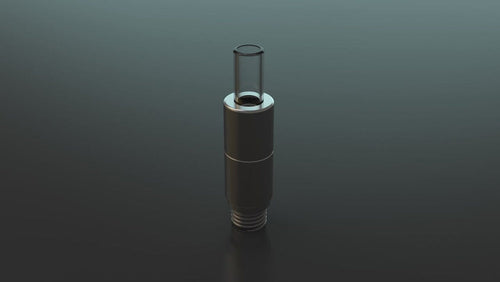 Replacement Dual Quartz Atomizer for OM, Dual-Coil Concentrate Chamber with 510-Thread Fit