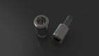 Replacement Dual Quartz Atomizer for OM, Dual-Coil Concentrate Chamber with 510-Thread Fit
