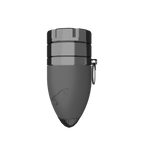 The Rocket Plus Keychain Grinder with Dry Herb Storage, Built-In Funnel and Telescopic Pipe